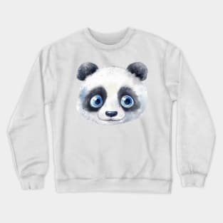 Panda Bear Watercolor Crewneck Sweatshirt